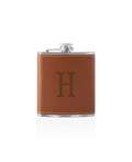Brown Leather Flask Set N41588