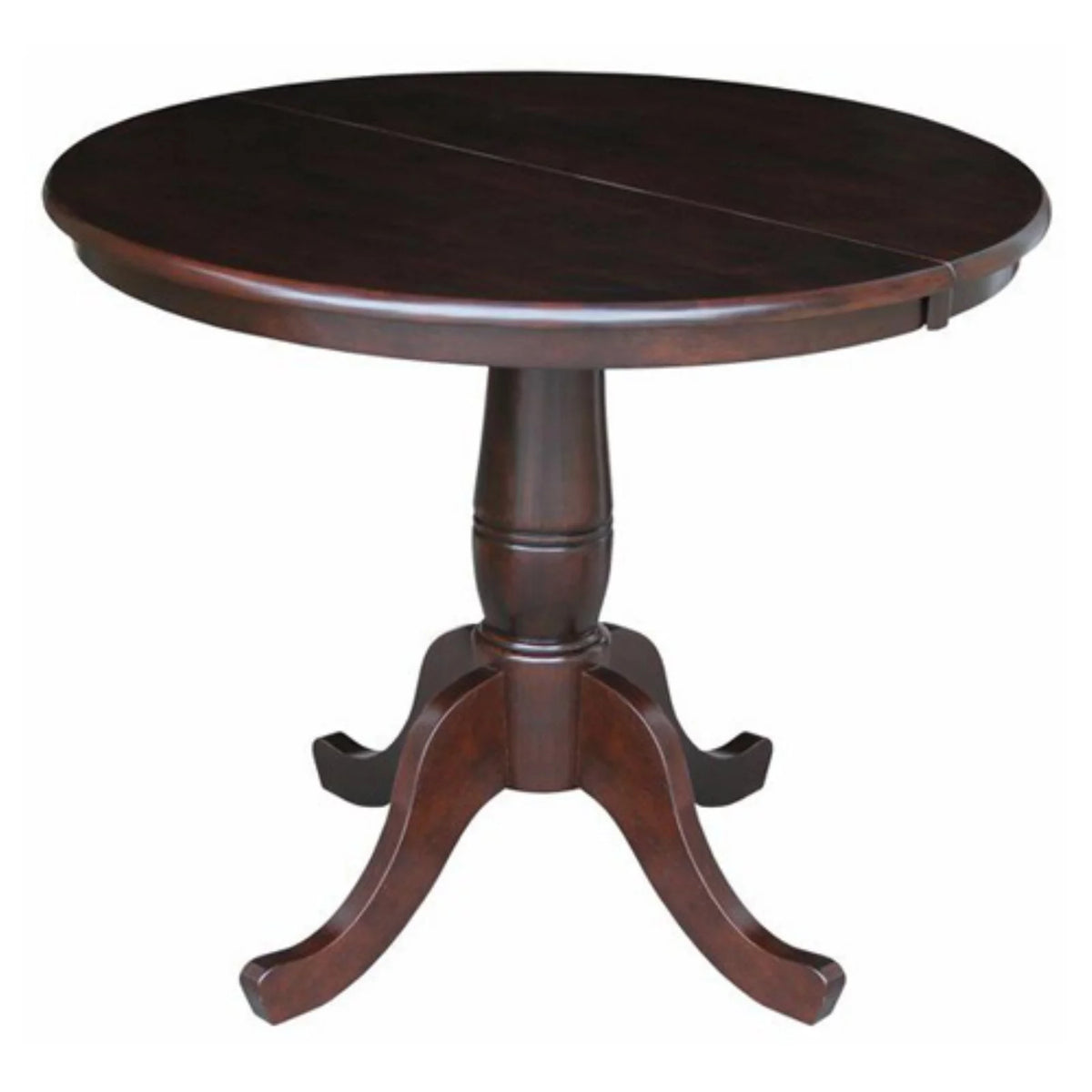 36" Round Top Pedestal Table with 12" Leaf K743