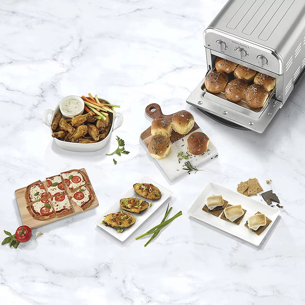 Compact AirFryer Convection Toaster Oven Stainless Steel I32372