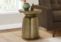 Gold Metal Drum Accent Table G7549