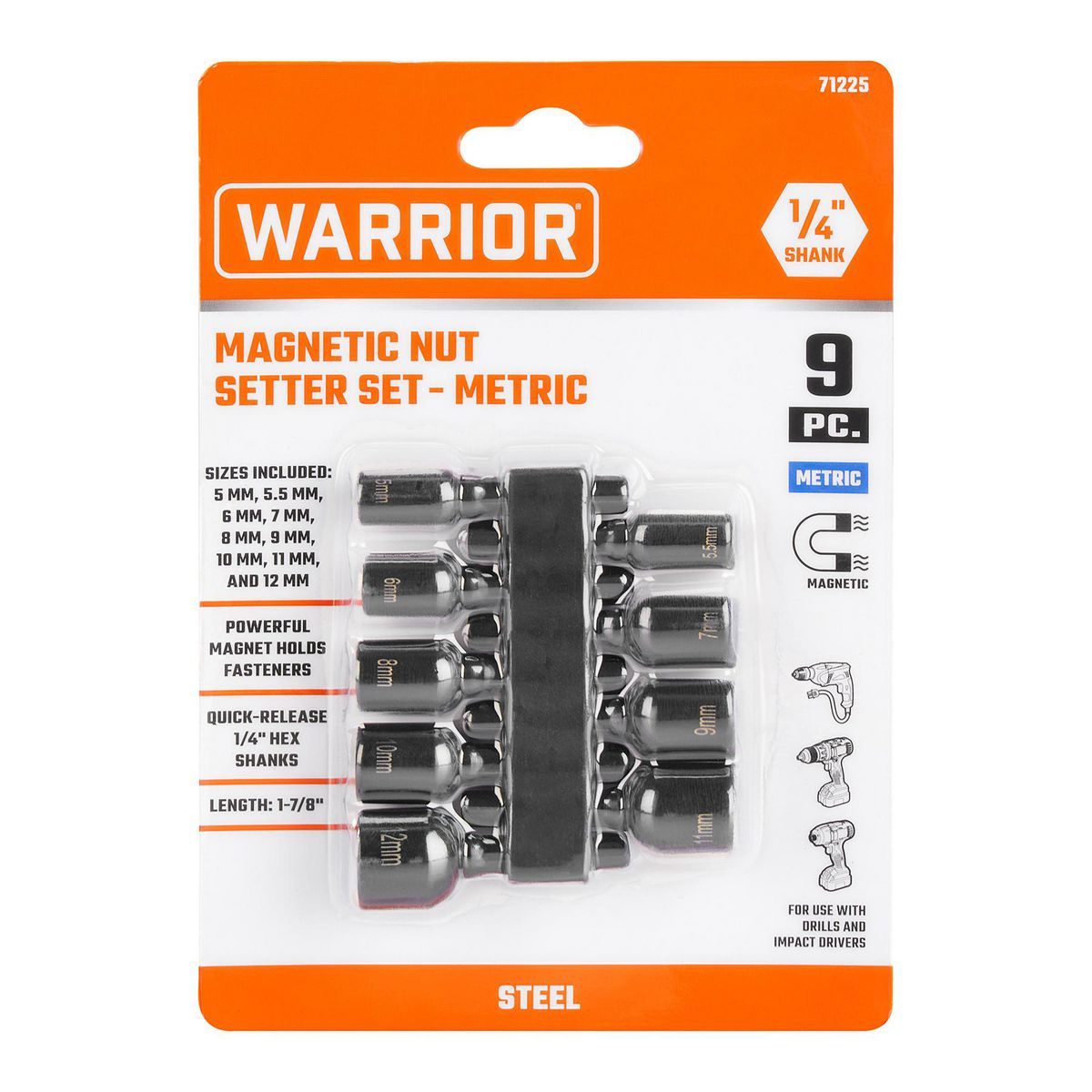 Magnetic Nut Setter Set, 9-Piece S223