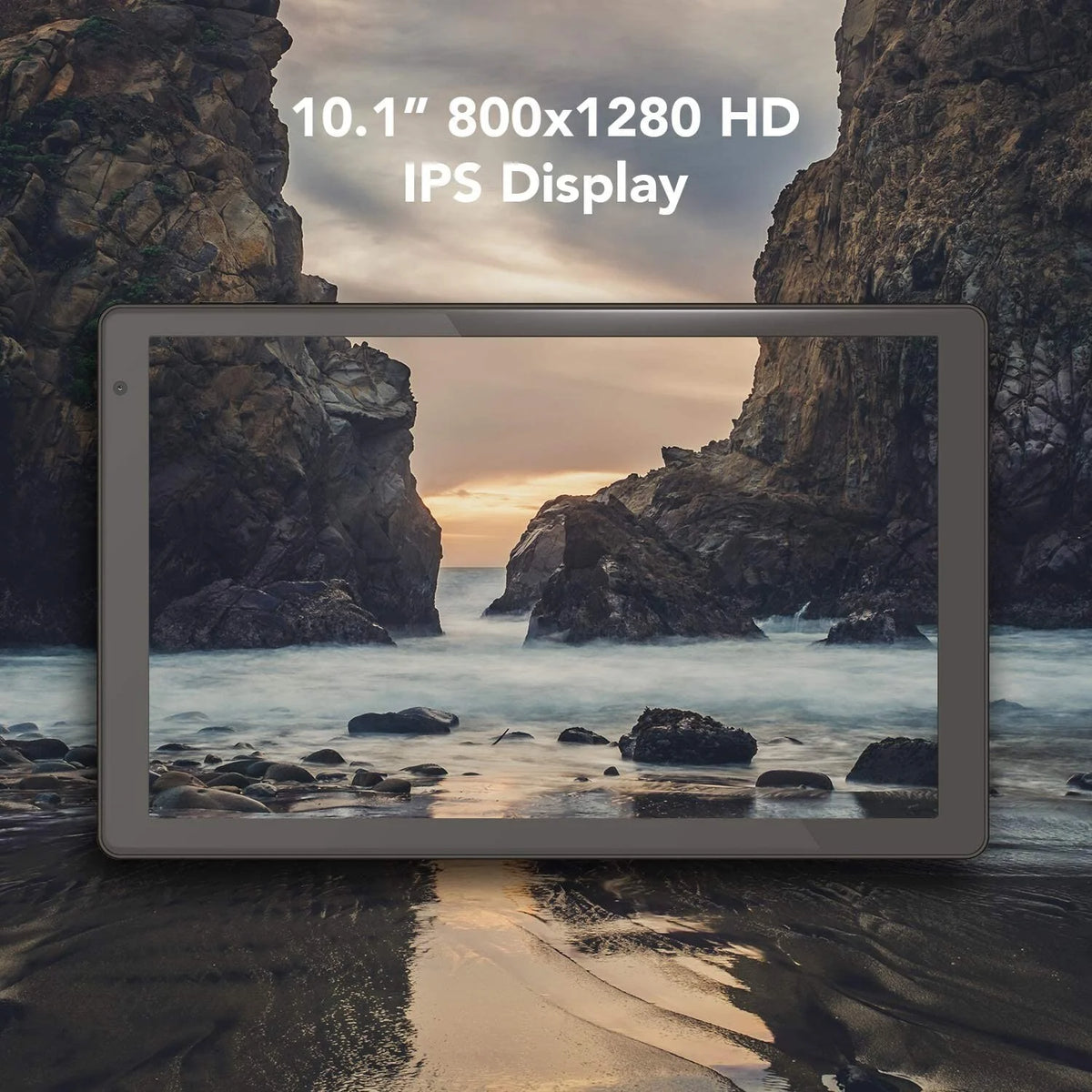 10.1” IPS Touch Screen Android Tablet, 32GB Storage (Dark Gray) O286475