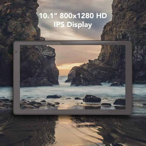 10.1” IPS Touch Screen Android Tablet, 32GB Storage (Dark Gray) O286475