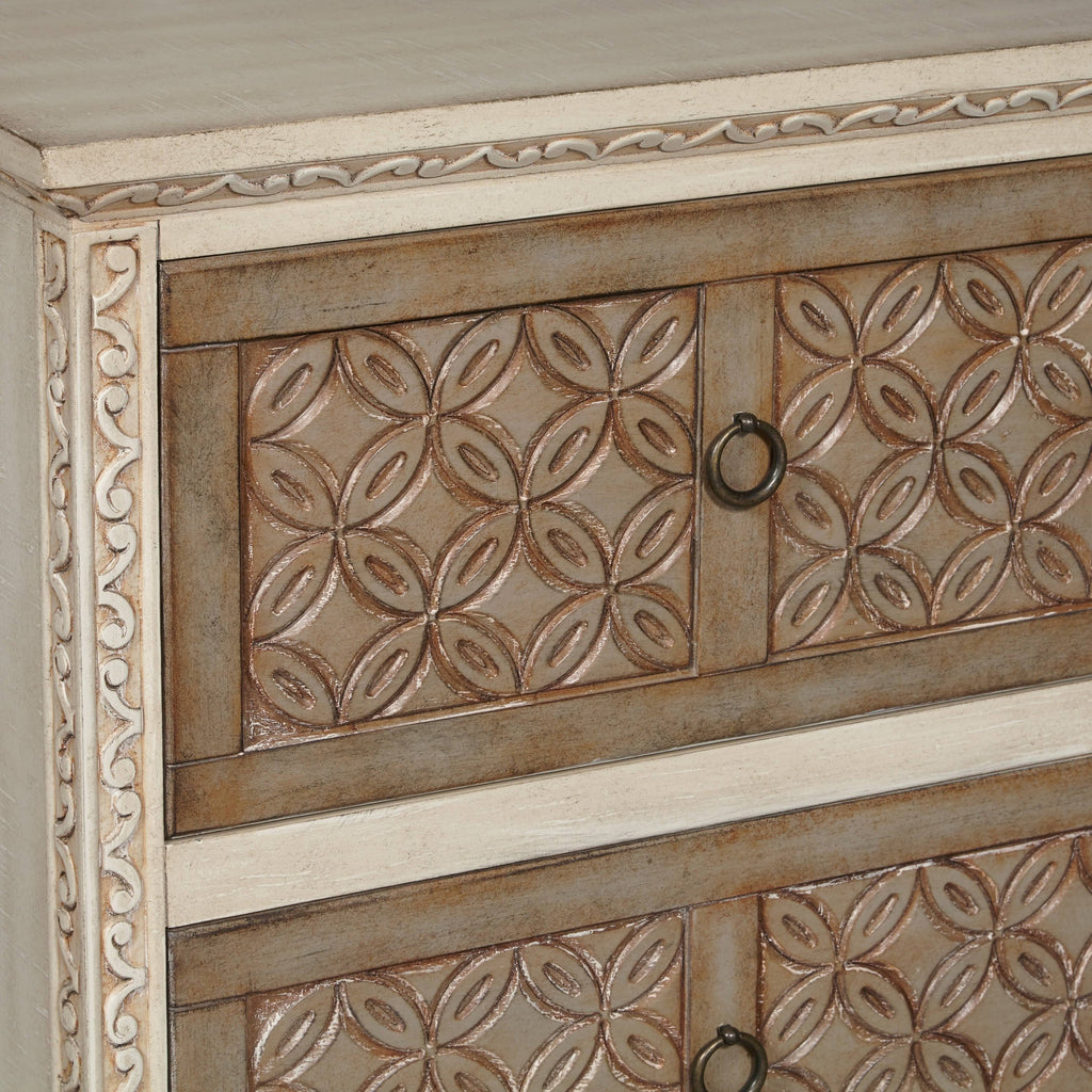 Carved Front Accent Chest D79315