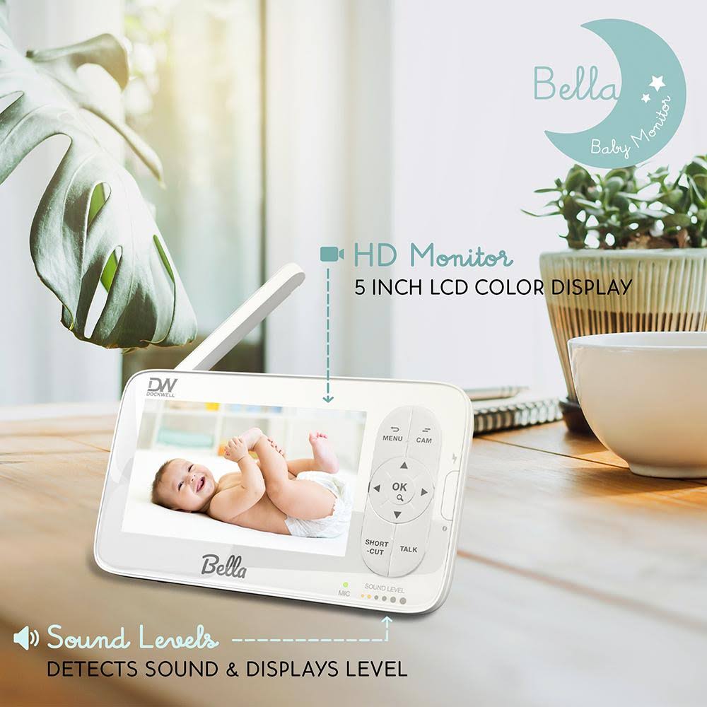 Video Baby Monitor 5 LCD Camera 2 Way Audio Night Vision V69483
