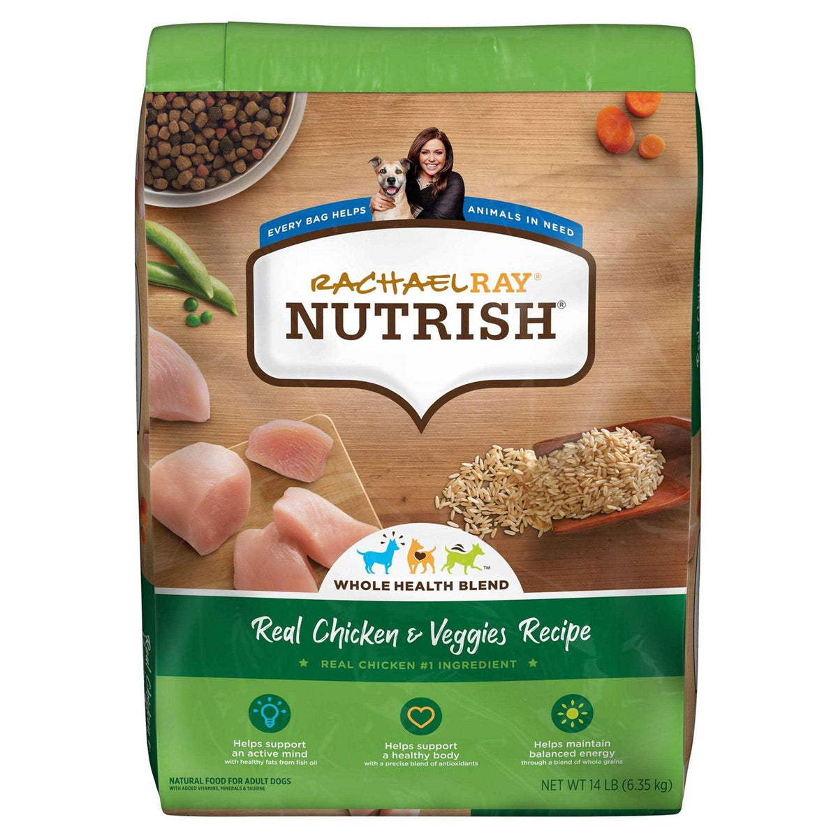 Real Chicken & Veggies Recipe Dry Dog Food U574056