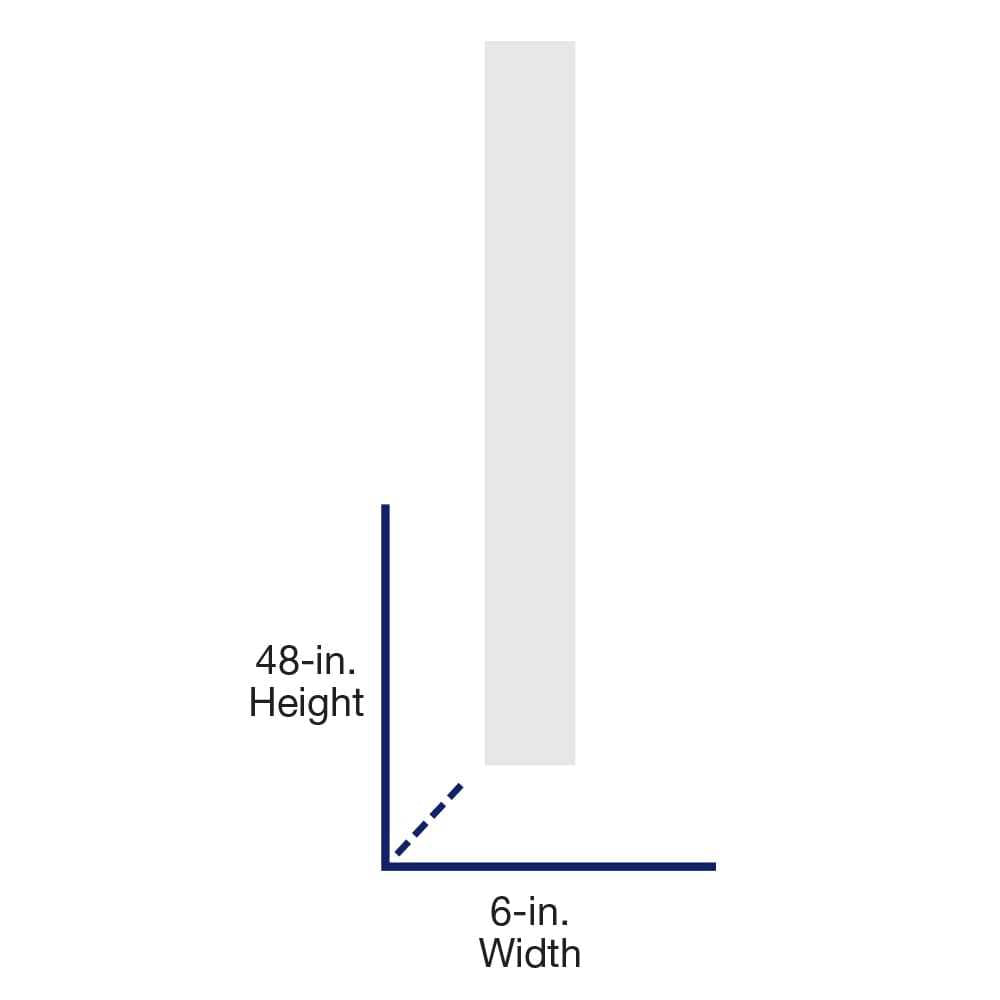 6 in. x 4 ft. PVC Plank T&G White A801111
