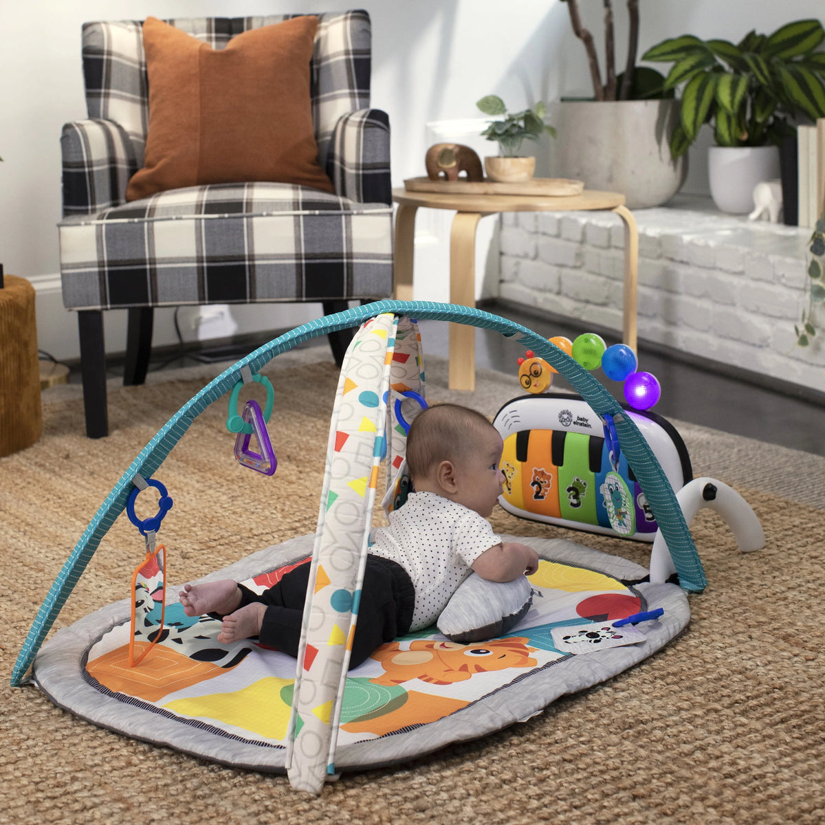 4-in-1 Baby Activity Gym & Tummy Time Play Mat with Piano D803