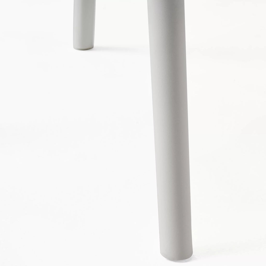 White Plastic Patio Dining Arm Chair Set of 2 F264431