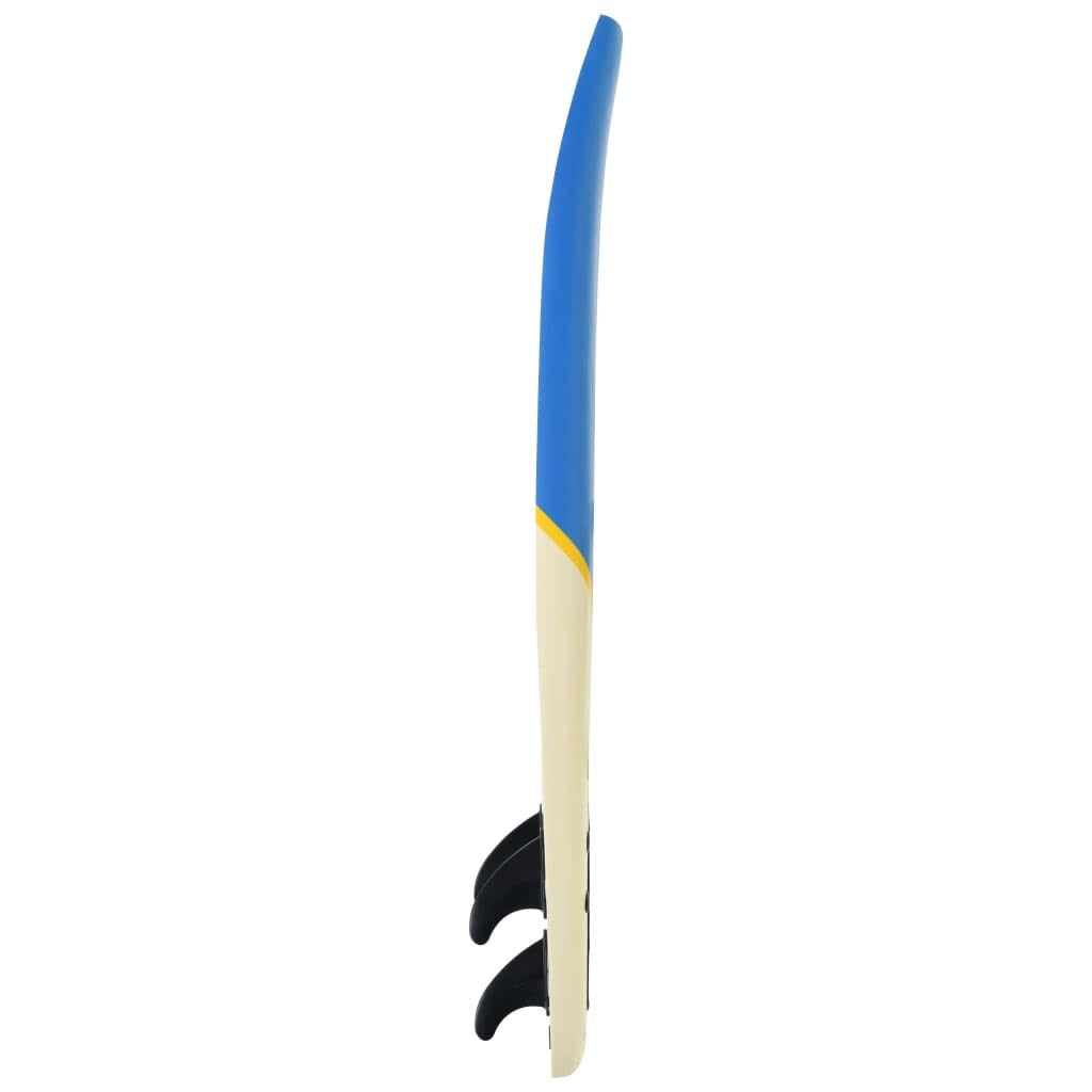 Blue and Cream Surfboard P4077