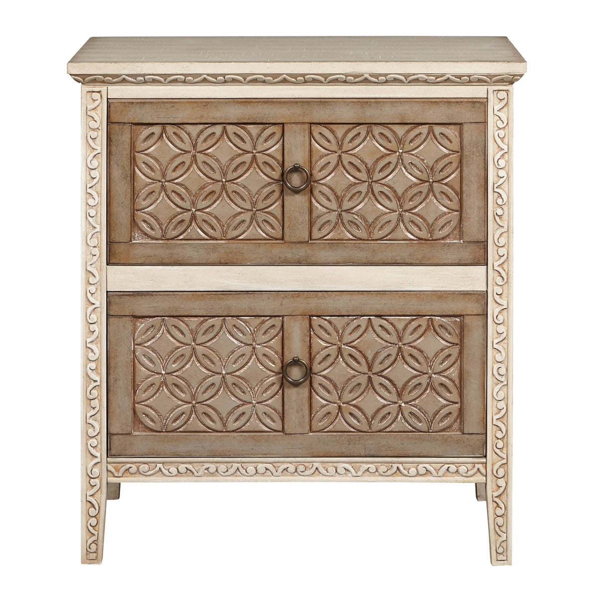 Carved Front Accent Chest D79315