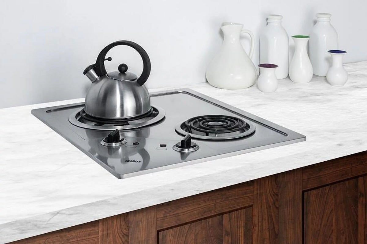 21" Wide 1800 Watt Built-In Electric Cooktop - Stainless G45665