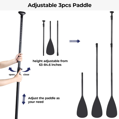 11FT Inflatable Stand Up Paddle Board with Paddle and Hand Pump O242