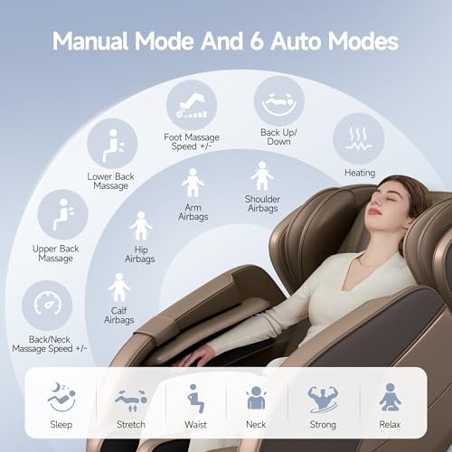 Black and Gray Full Body Zero Gravity Shiatsu Massage Recliner T868