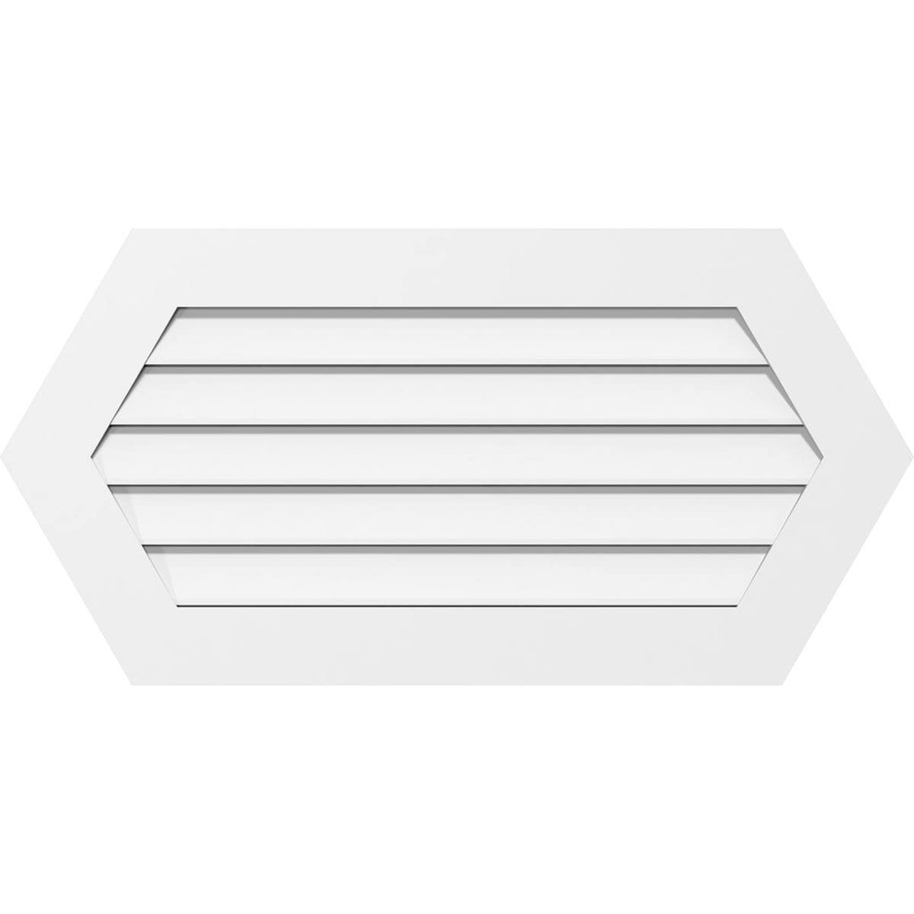 PVC Horizontal Peaked Gable Vent A483680