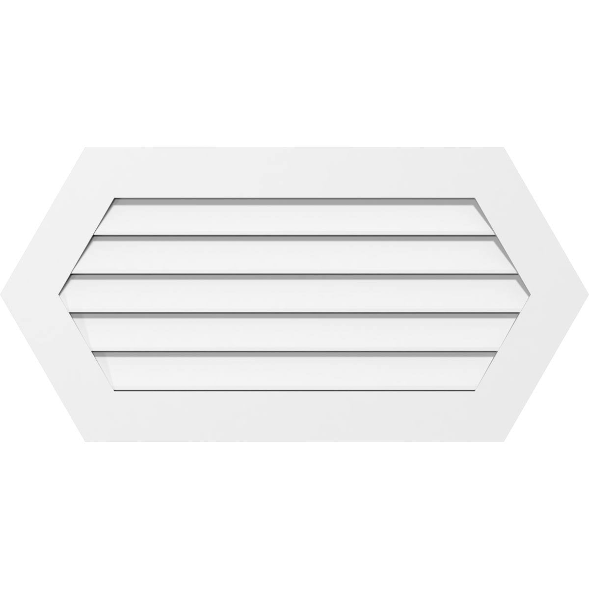 PVC Horizontal Peaked Gable Vent A483680