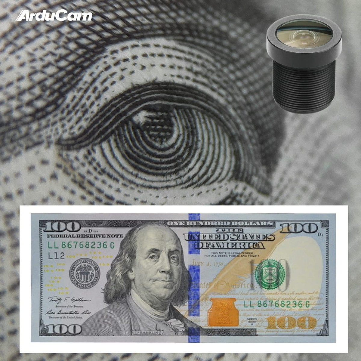 M12 Lens Set with Lens Holder and Cleaning Cloth S7287