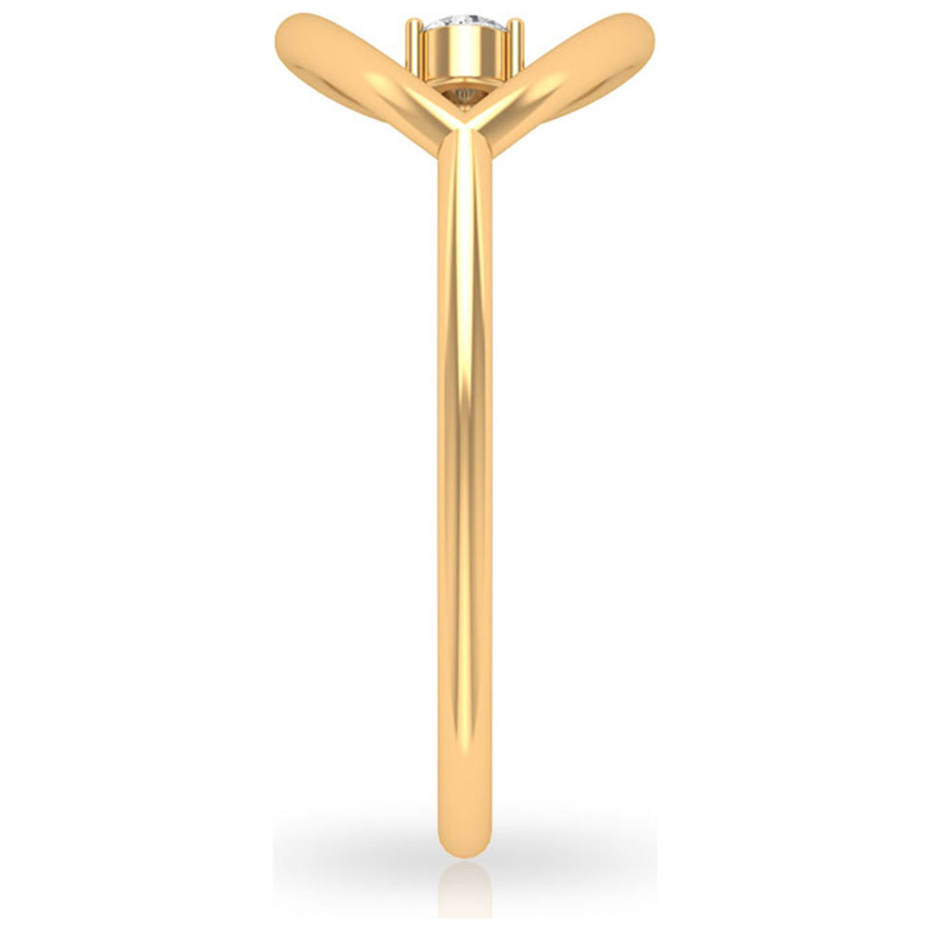 18K Yellow Gold Open Teardrop Ring X97468