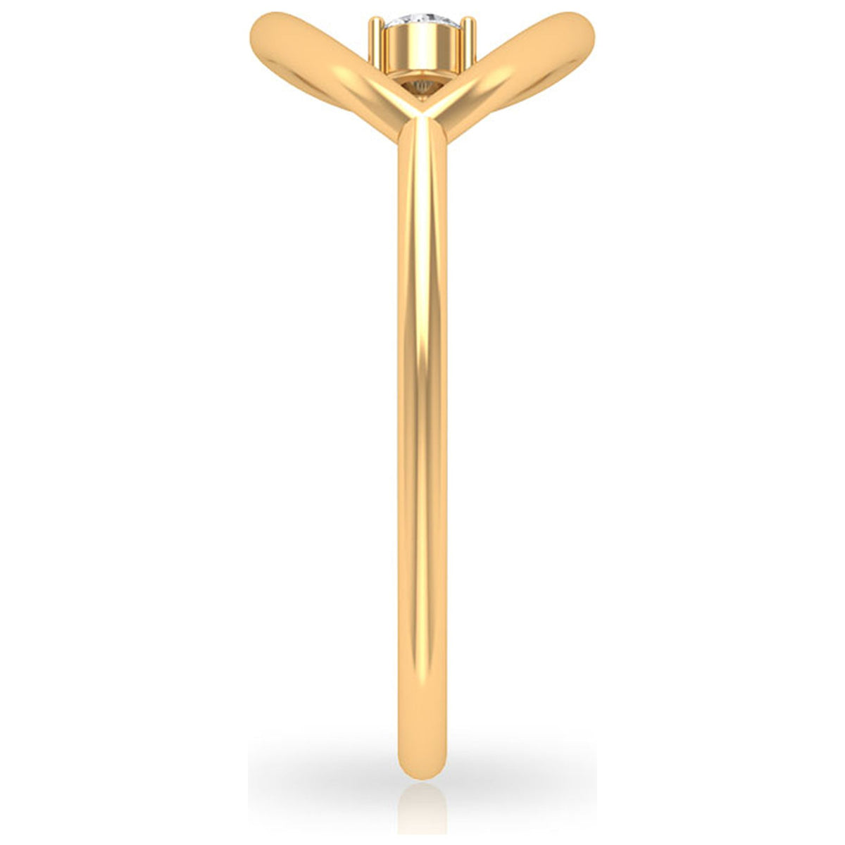 18K Yellow Gold Open Teardrop Ring X97468