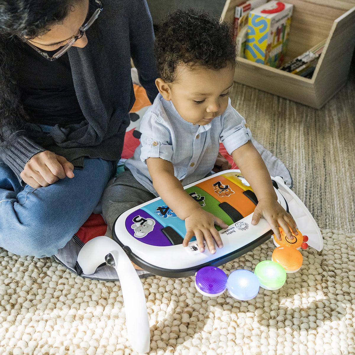 4-in-1 Baby Activity Gym & Tummy Time Play Mat with Piano D803