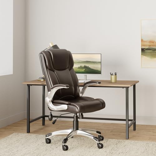 Executive Ergonomic Chair with Bonded Leather, High Back Adjustable Height A990790