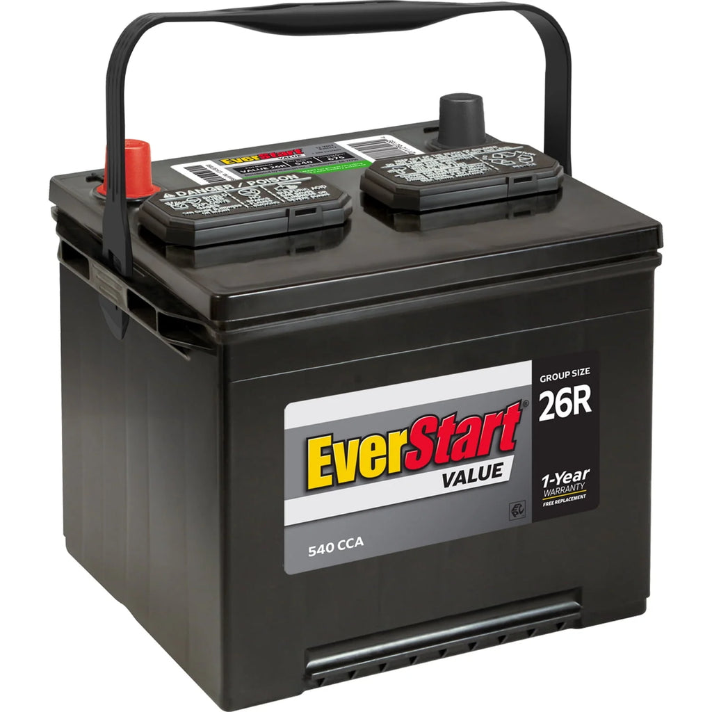 Lead Acid Automotive Battery Group Size 26R 12 Volt 540 CCA R989