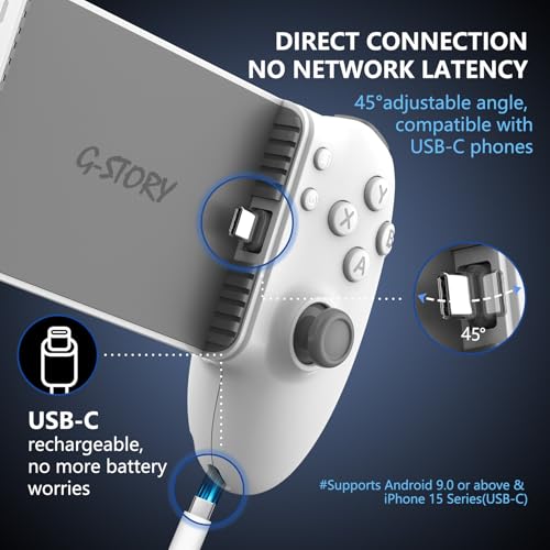 Midnight USB-C Bluetooth Mobile Gaming Controller F6648