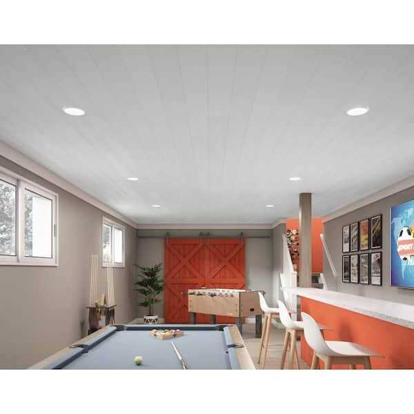 6 in. x 4 ft. PVC Plank T&G White A801111
