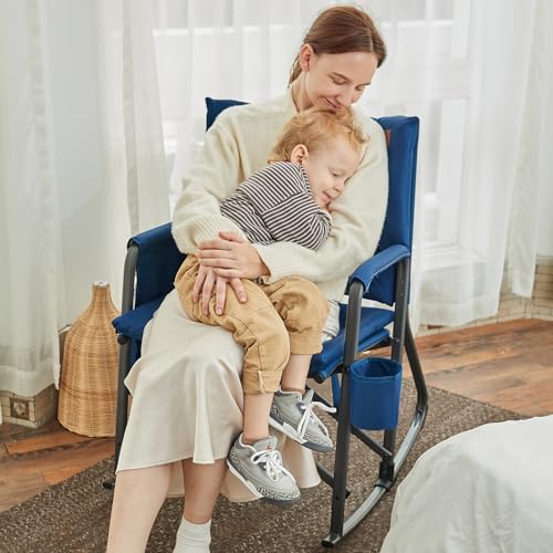 Lightweight Padded Rocking Camping Chair Q497072