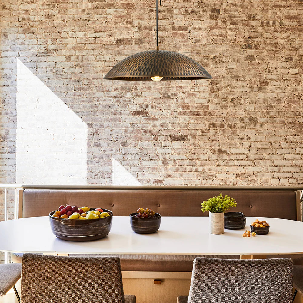 1-Light Dimmable Dome Pendant Q40042