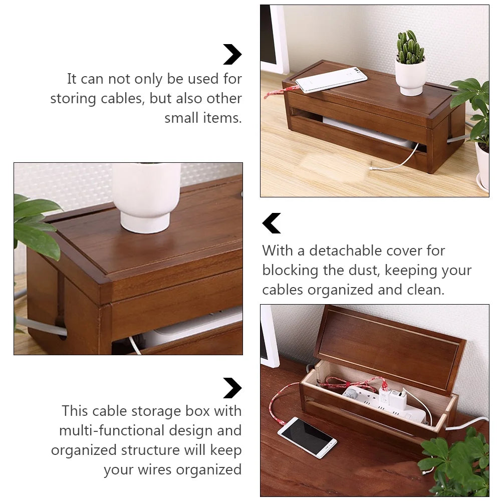 Solid Wood Cable Organizer C738202