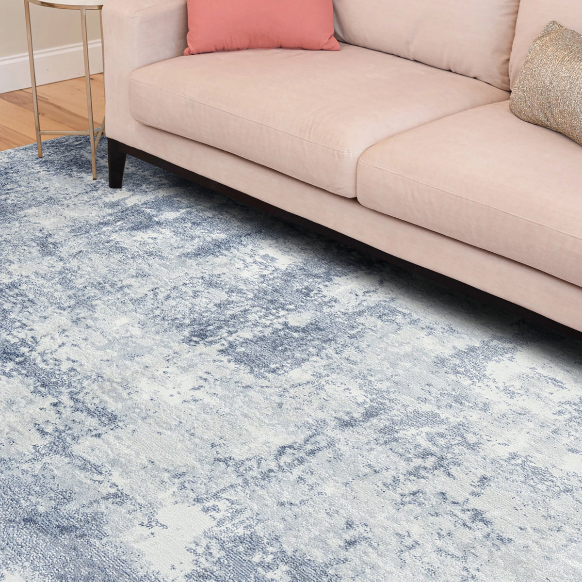 5x8 Area Rug Navy Gray T33403