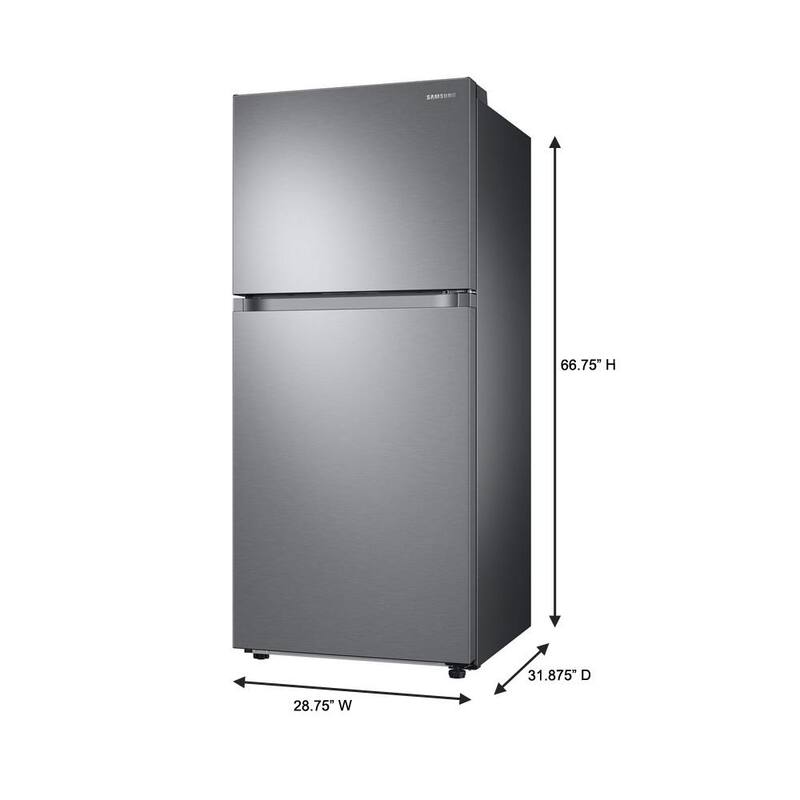 29 in. 17.6 cu. ft. Top Freezer Refrigerator with Ice Maker in Stainless Steel Q8154