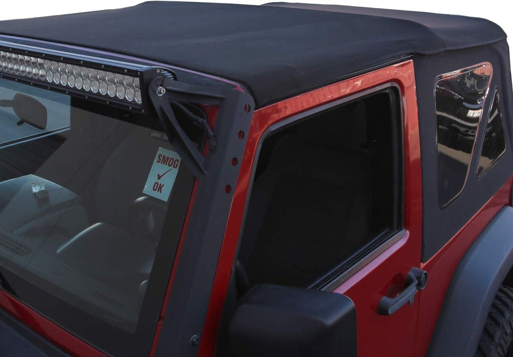 Black Twill Canvas Soft Top Y1845