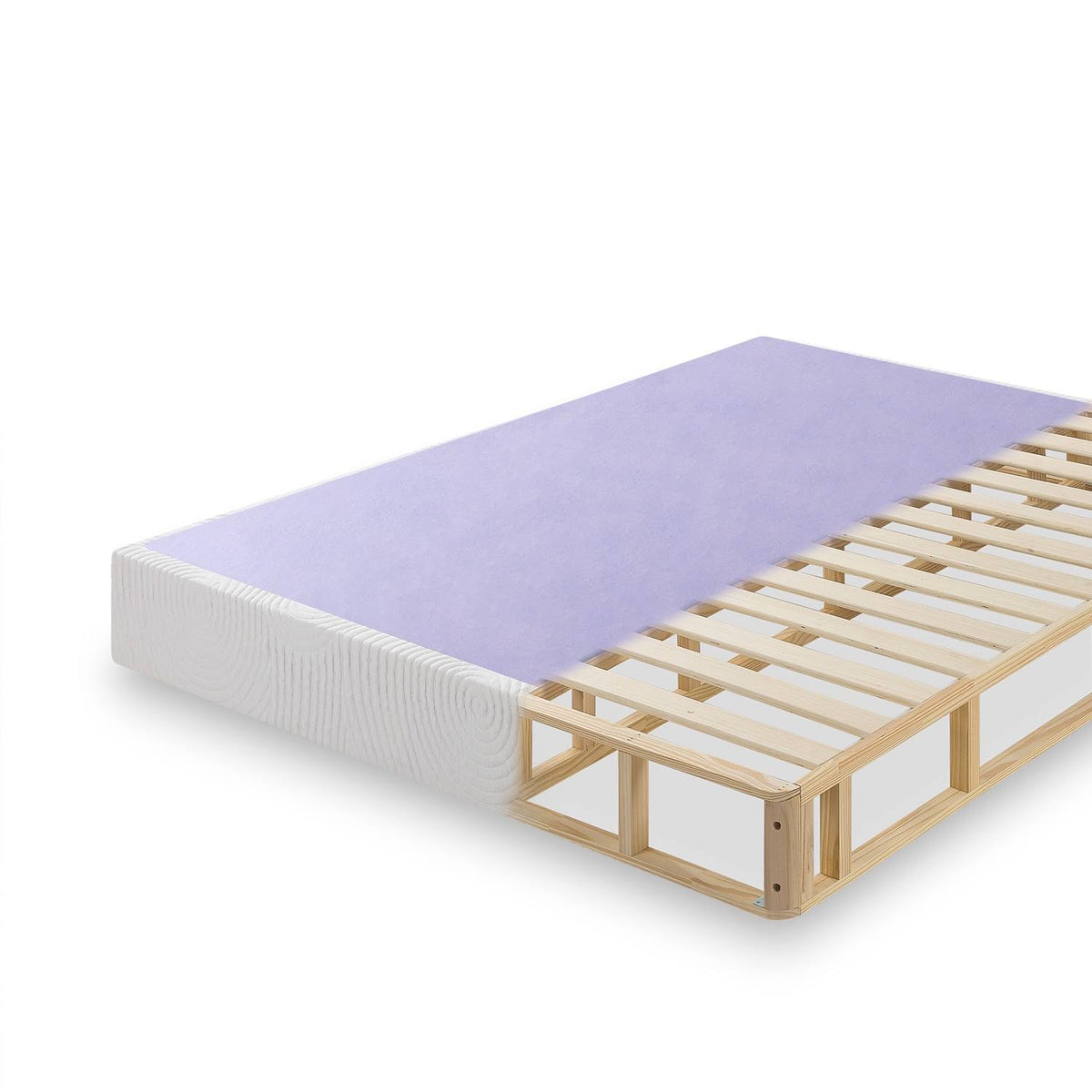 8-Inch Wood and Steel Box Spring Mattress Foundation Queen I482