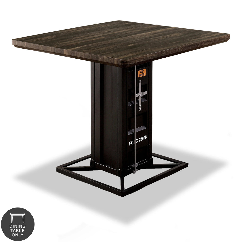 Walnut Wood Counter Height Table V283