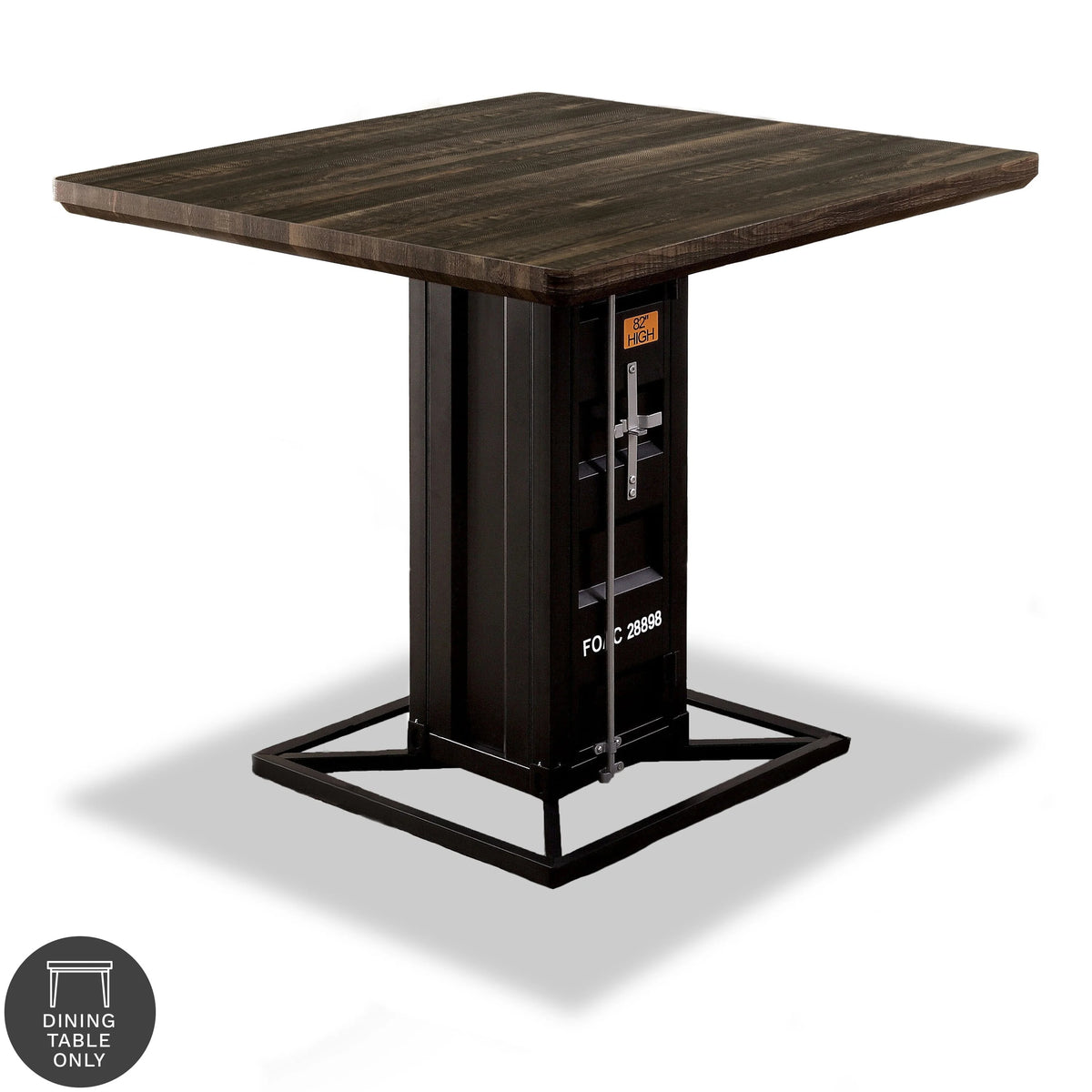 Walnut Wood Counter Height Table V283