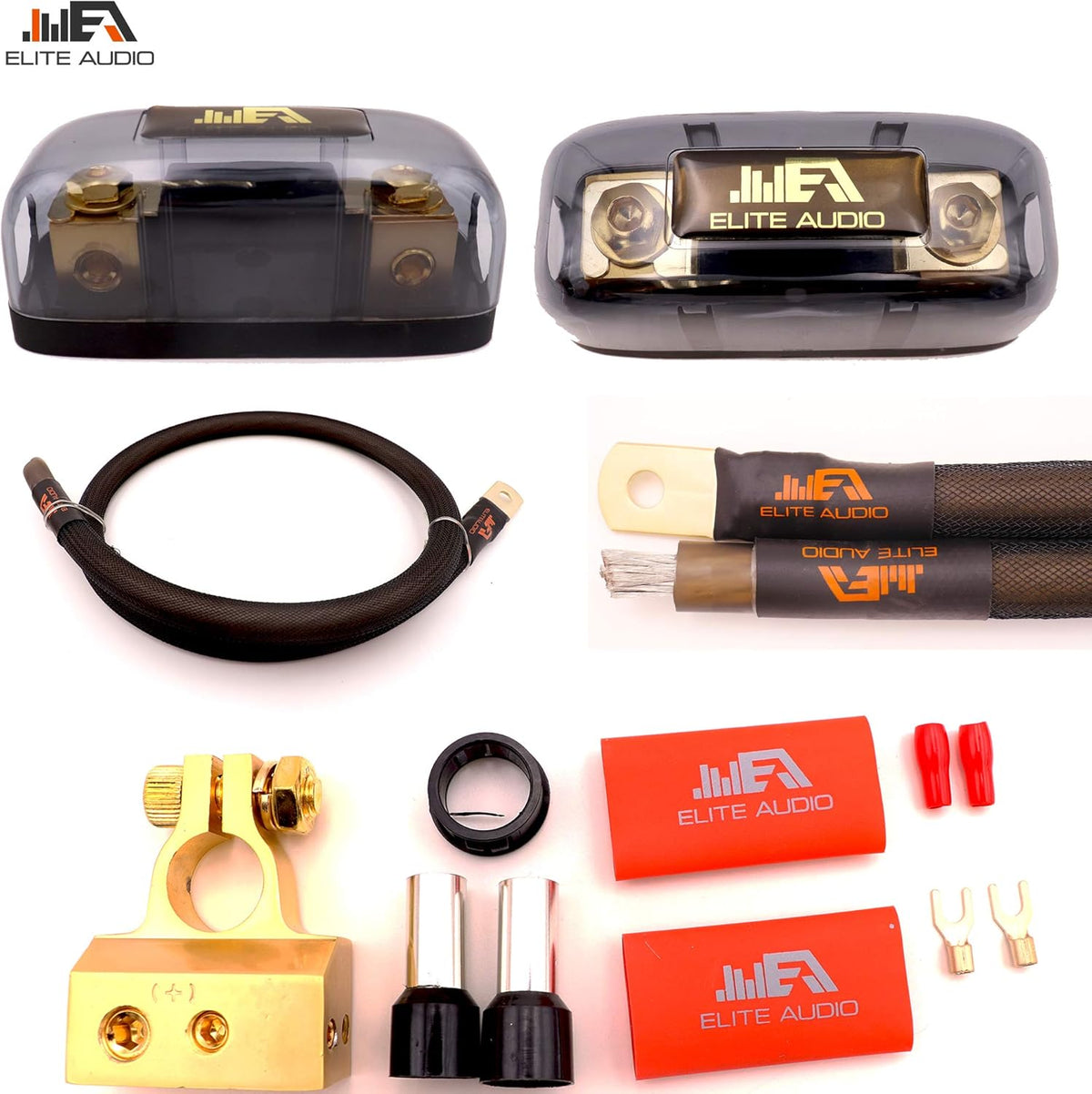 0 Gauge 100% Copper Amplifier Installation Wiring Kit with 20 feet Copper Wire Z517