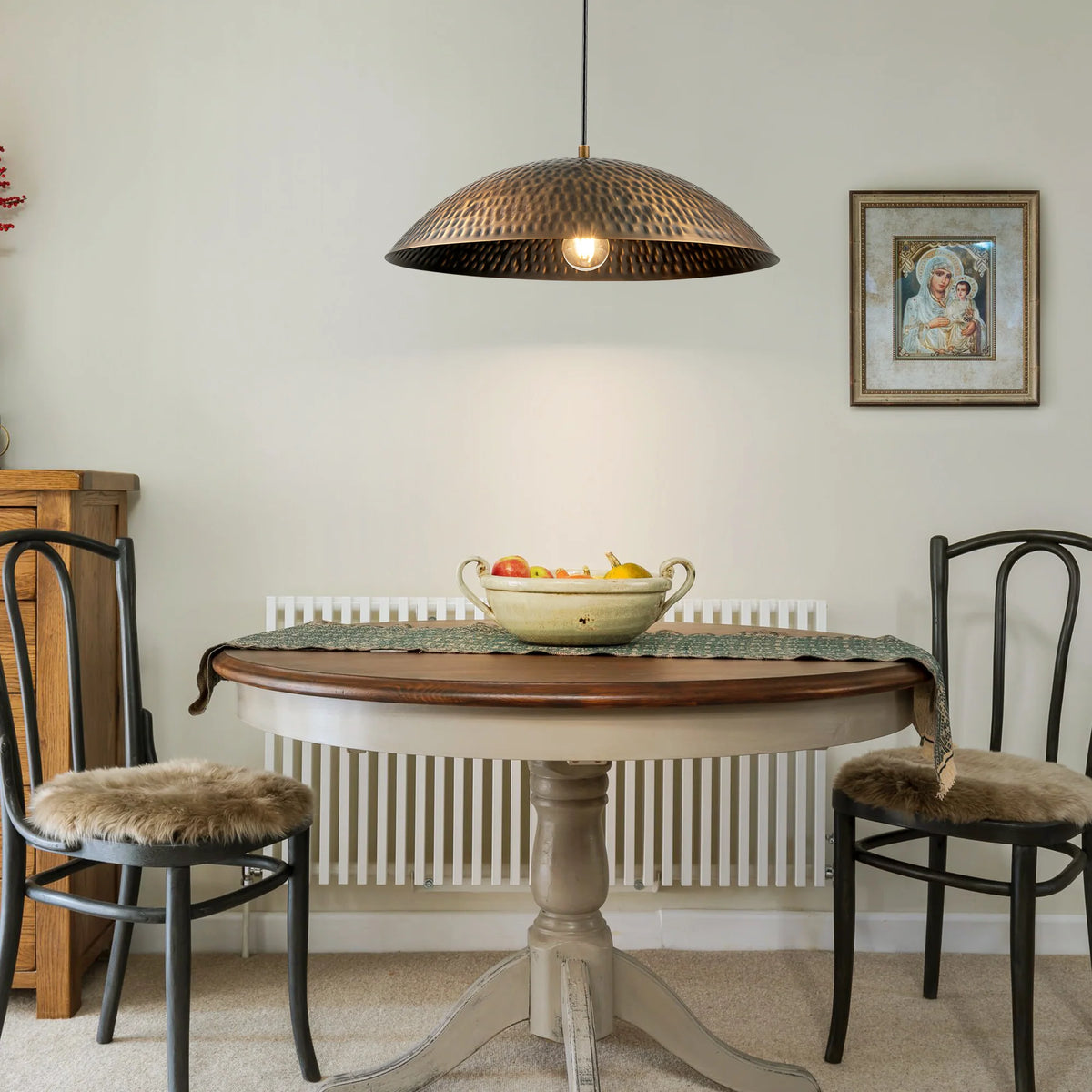 1-Light Dimmable Dome Pendant Q40042