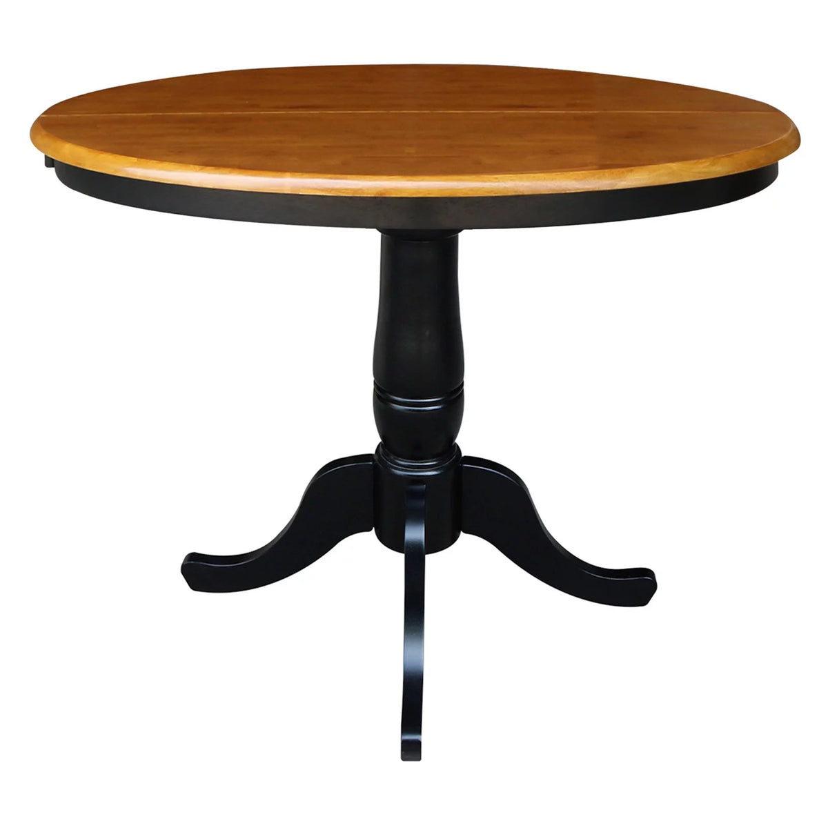 36" Round Top Pedestal Table with 12" Leaf K743