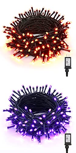 240 LED 78.74ft Orange Purple String Lights N9625