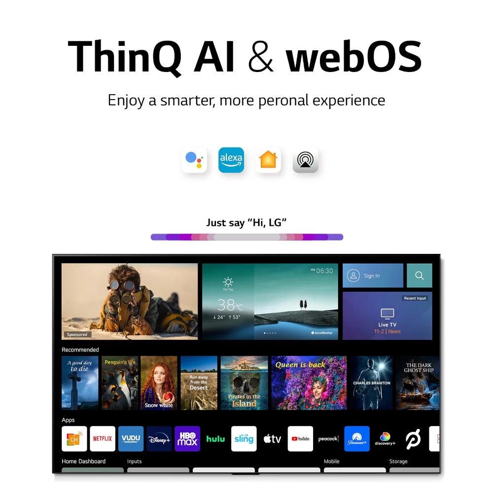 65 Inch HDR 4K Smart OLED Evo TV (Refurbished) Z711