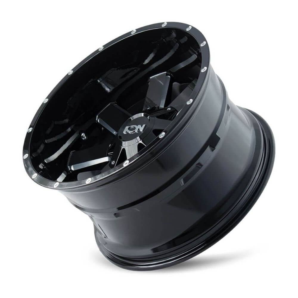 18x9 5x127 0mm Gloss Black Milled Wheel Z931