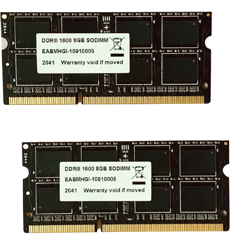 16GB DDR3 1600MHz Laptop SODIMM RAM A246