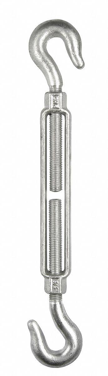2 Turnbuckle Hook & Hook Galv 1 x 12 in W9106