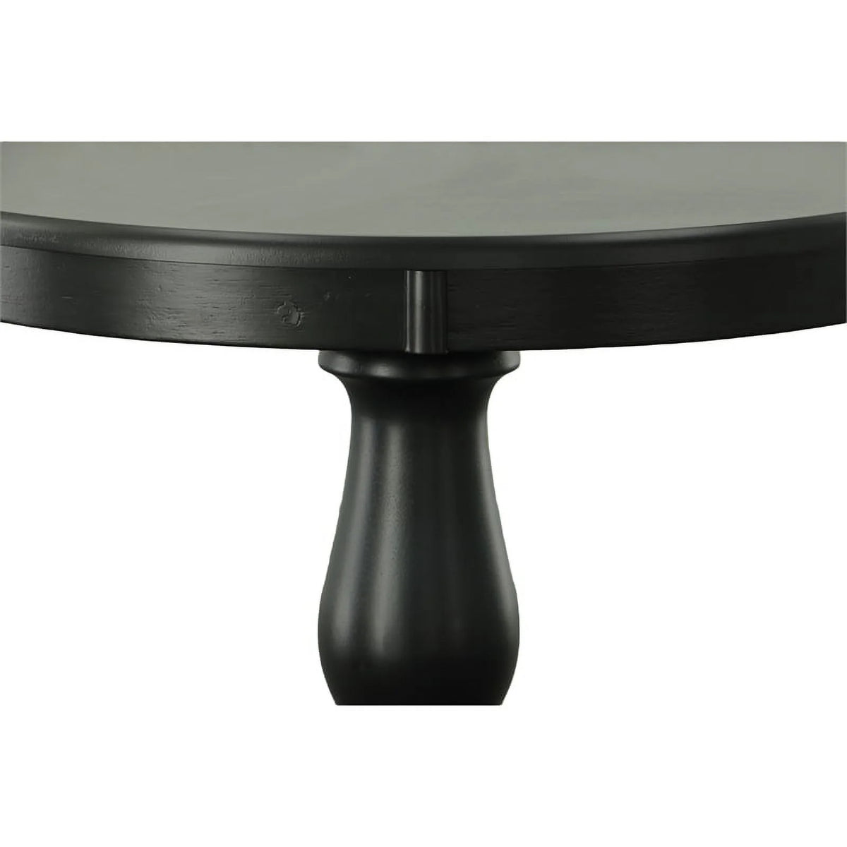 30" Round Pedestal Table in Antique Black D78626