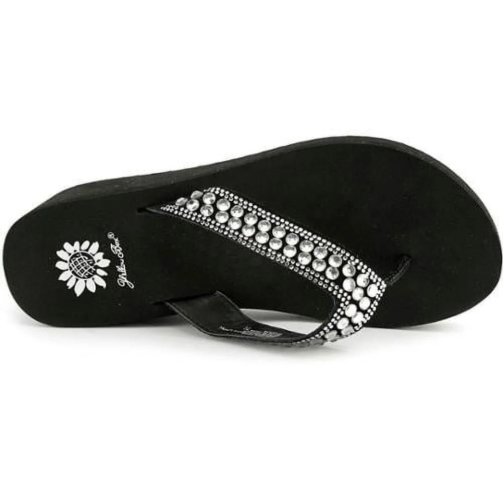 Womens Leather Split Toe Platform Sandals E42724