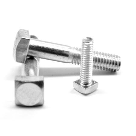1/4 inch-20 x 4 inch A307 Grade A Square Head Machine Bolt Low Carbon Steel Zinc Plated Pk 700 C5893