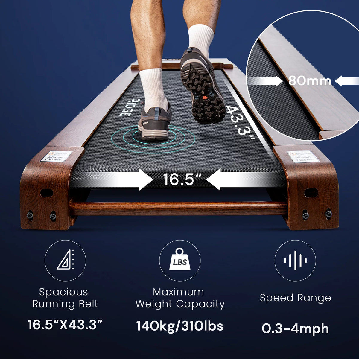 2.25HP Under Desk Treadmill B669