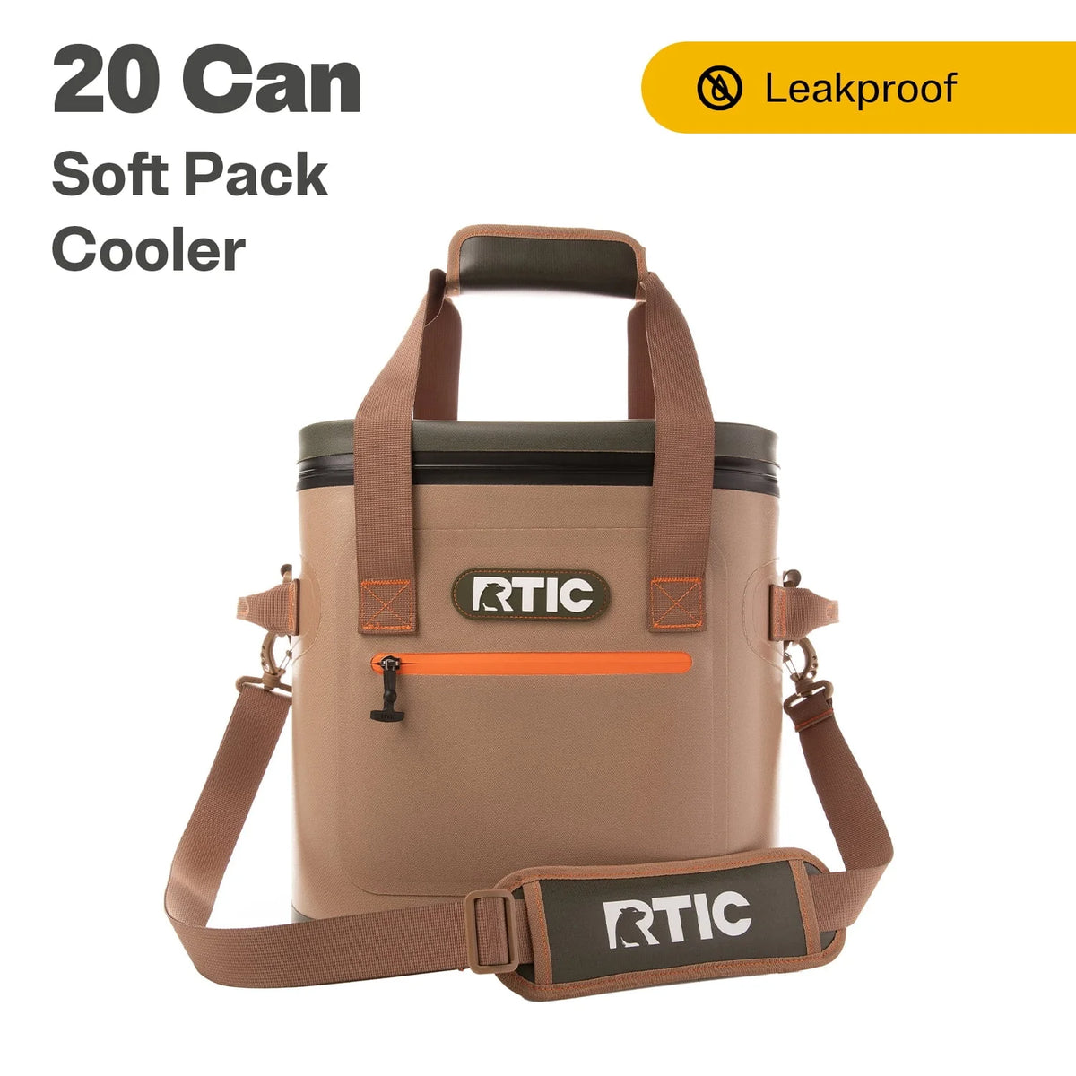 20 Can Soft Pack Cooler with Waterproof Zipper Z8589